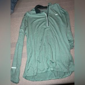 Nike womens size L turquoise long sleeve dry fit